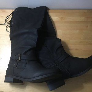 Womens New in Box XOXO Black Maelynn Boots Size 10